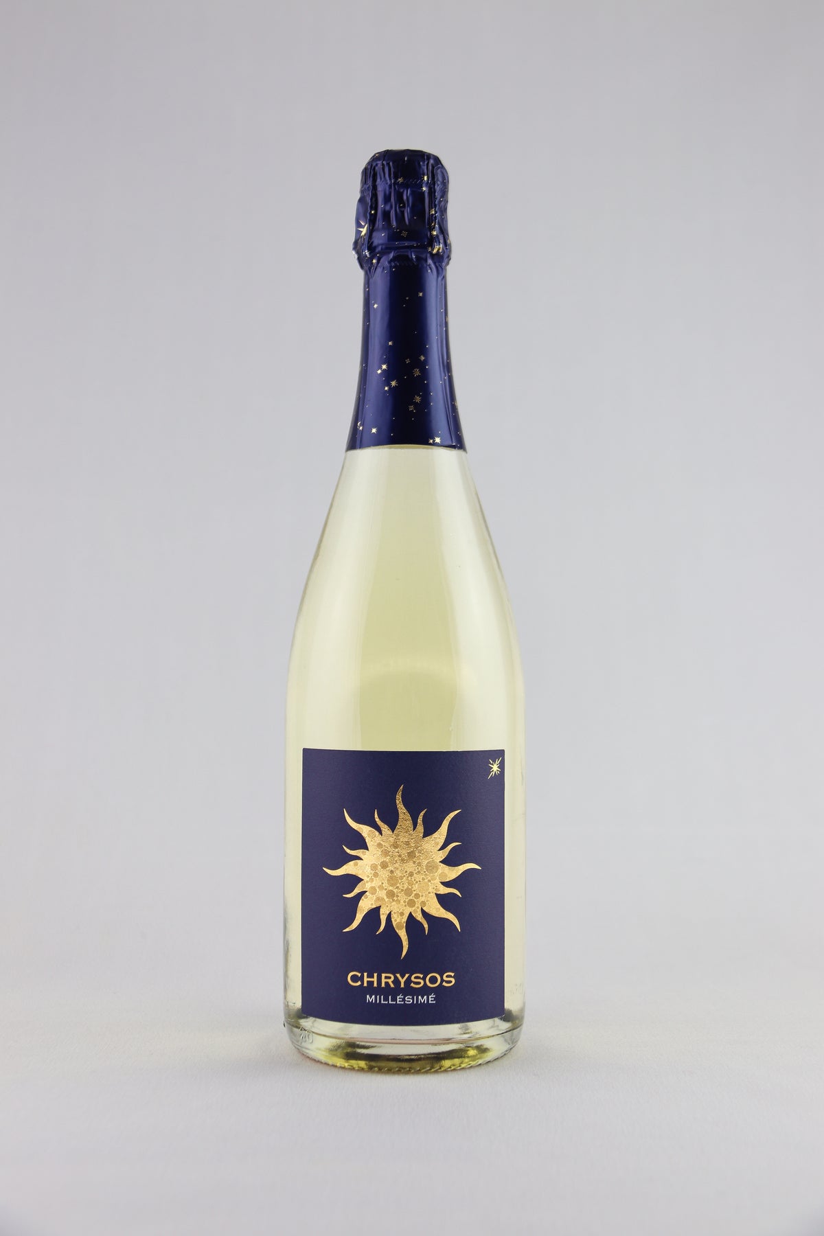 Bouteille de vin effervescent Chrysos du Moulin de Chauvigné, cuvée élaborée en Vallée de la Loire