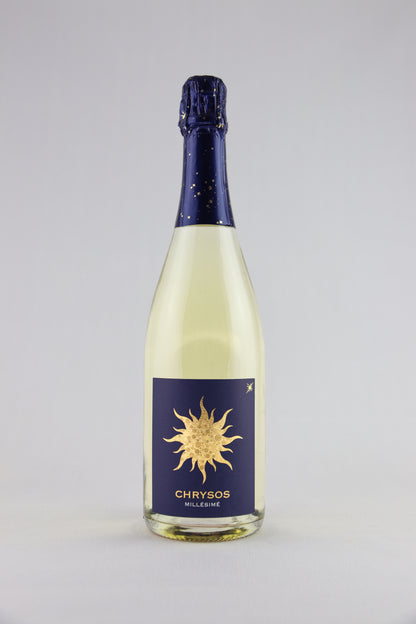 Bouteille de vin effervescent Chrysos du Moulin de Chauvigné, cuvée élaborée en Vallée de la Loire 